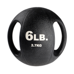Dual Grip Black Medicine Ball (6-25 lbs Singles)
