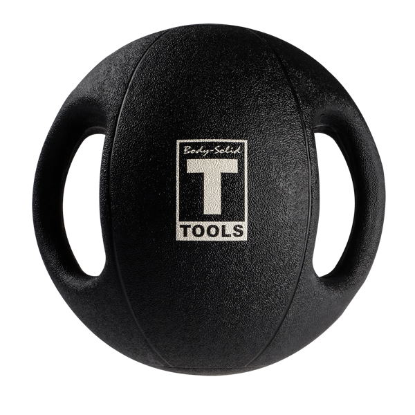 Dual Grip Black Medicine Ball (6-25 lbs Singles)