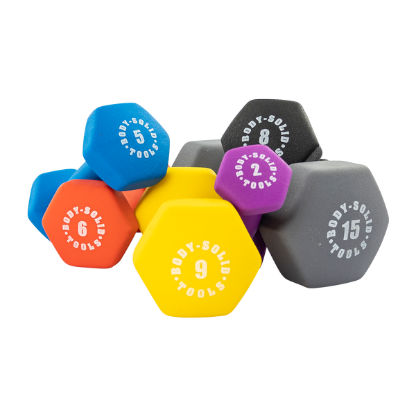 Color Neoprene Dumbbells (01-10 lbs Set)