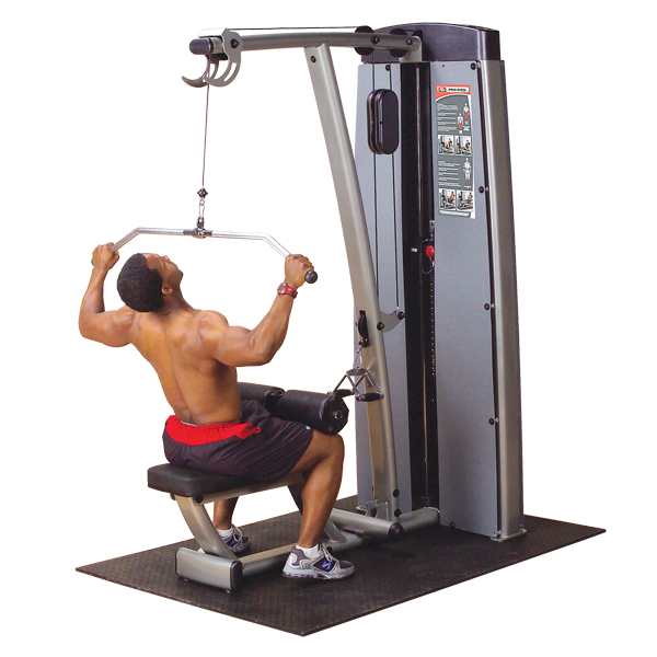 Dual Lat/Row-Machine with Freestanding 210 lbs Stack