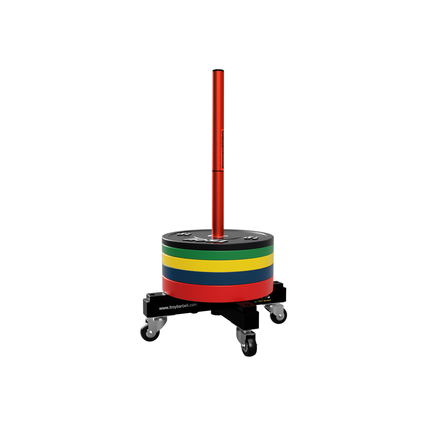 Mobile 2" Olympic Bumper Weight Plate Rack
