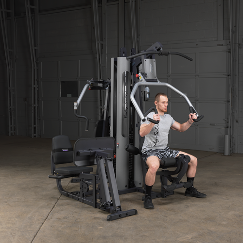 2 Stack Light Commercial Gym with 2x 210 lbs Weight Stacks