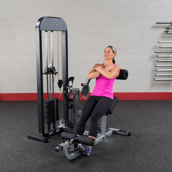 Ab & Back Machine Selectorized with 210 lbs Stack