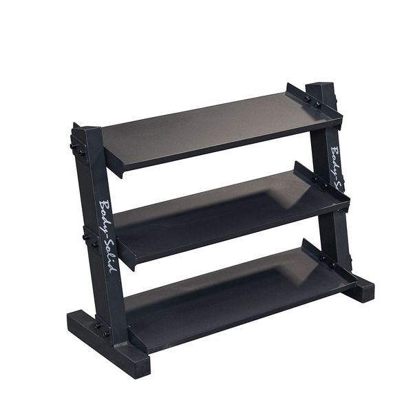 3 Tier Horizontal 34" Vinyl or Neoprene Dumbbell Rack