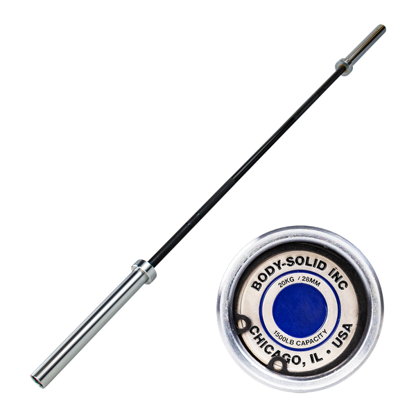 7 ft Black Chicago Extreme Olympic Bar