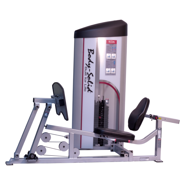 Leg Press/Calf Raise with 210 lbs Stack (Black)