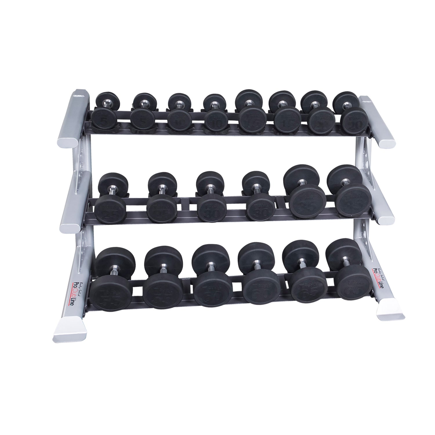 3 Tier Horizontal Saddle Dumbell Rack