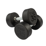 Round Rubber Dumbbell (05-50 lbs Set)