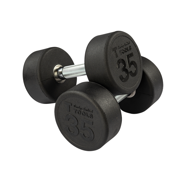 Round Rubber Dumbbell (05-50 lbs Set)