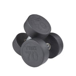 Round Rubber Dumbbell (55-75 lbs Set)