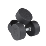 Round Rubber Dumbbell (80-100 lbs Set)