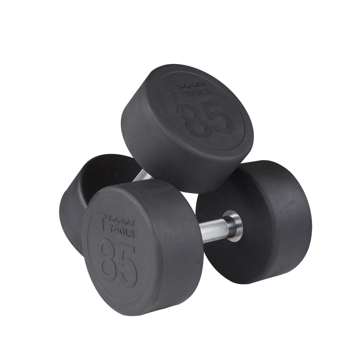 Round Rubber Dumbbell (80-100 lbs Set)