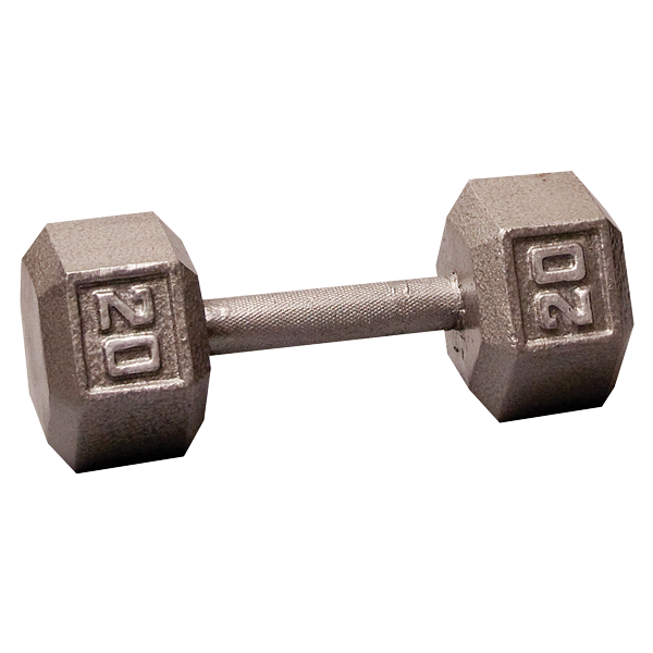 6 Sided Cast Iron Dumbbell (05-50 lbs Set)