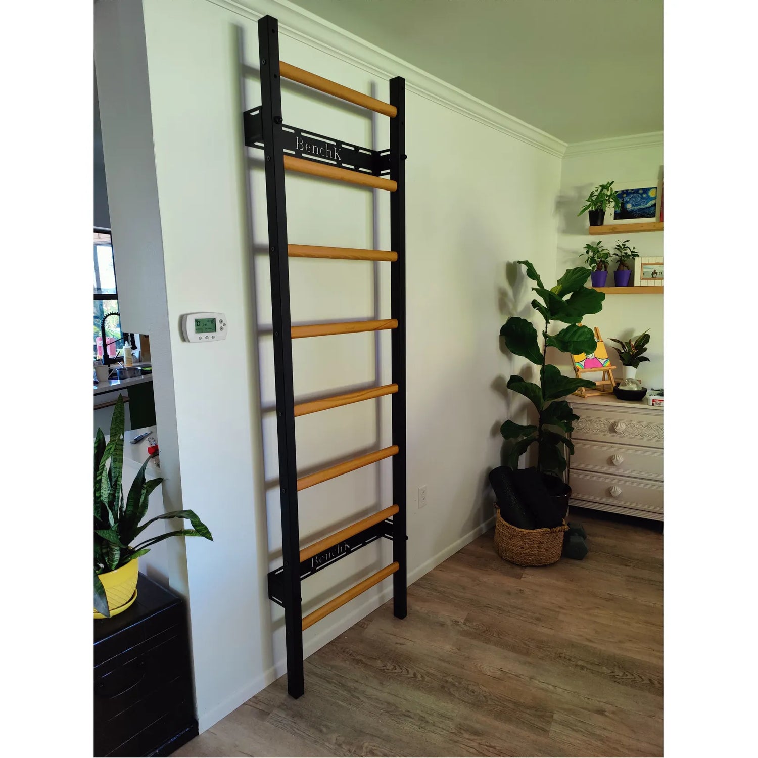 BenchK WHB+S8 Black Wall holder for BenchK 2,5,7 series wall bars
