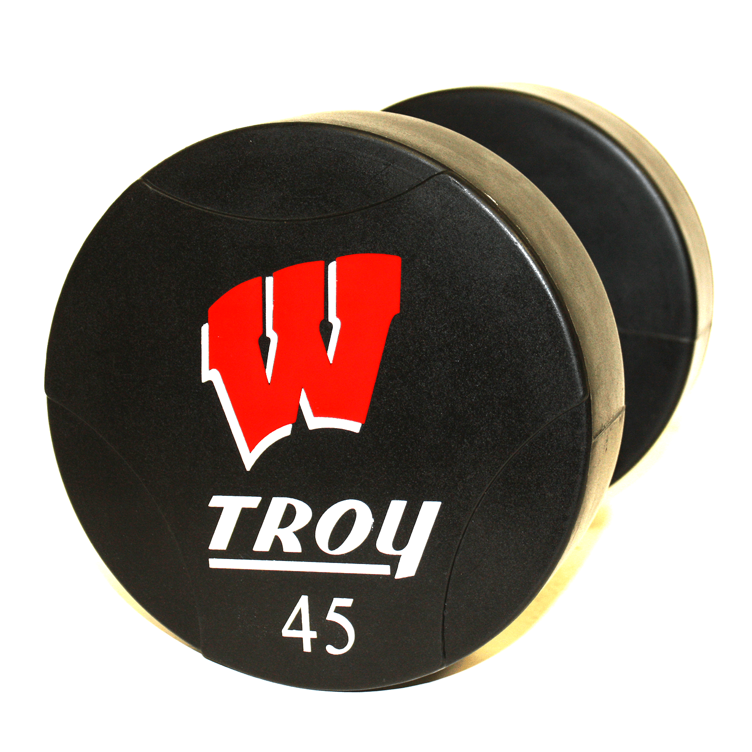 Round Urethane Dumbbell w/ Logo (05-150 lbs Singles)