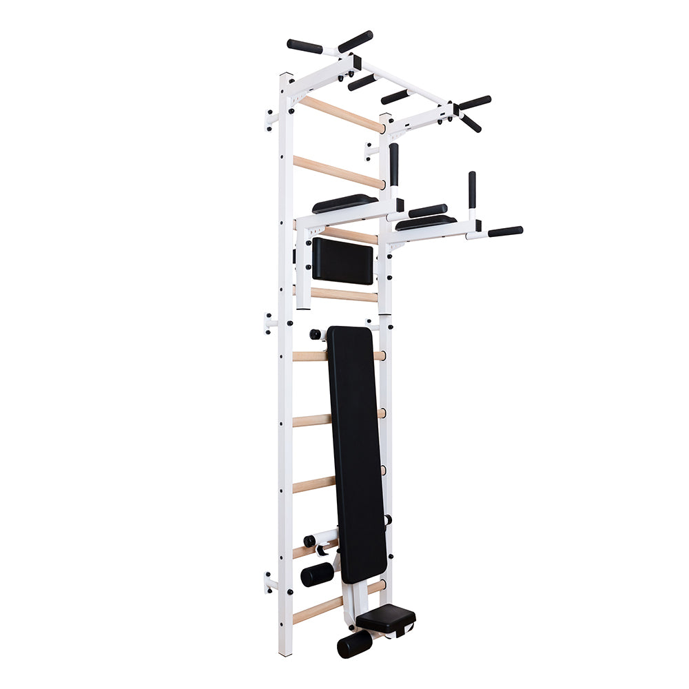 BenchK 723W White Gymnastic ladder for home gym or fitness room