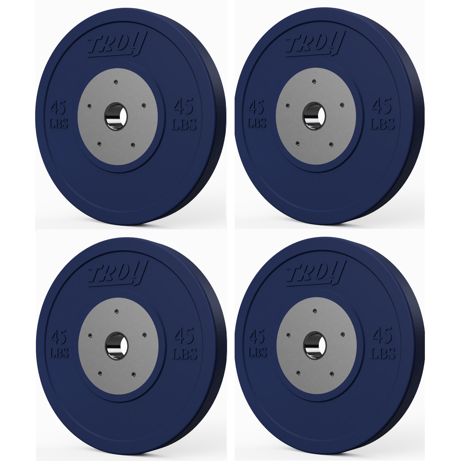 Color Rubber Competiton Bumper Plate (45 lbs 4-10 Packs)