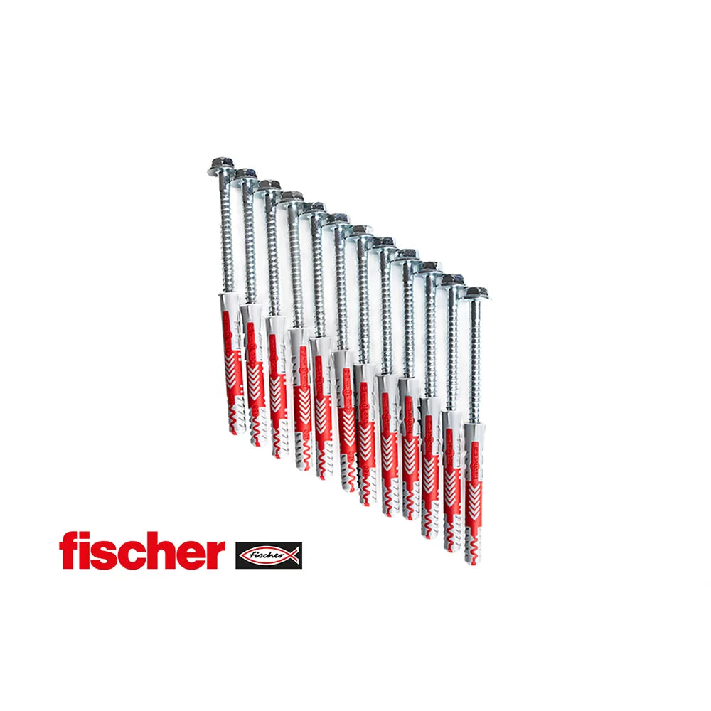 BenchK PS12 – Fischer 10 × 80 expansion plugs with BenchK wall bars screws (12 pcs.)