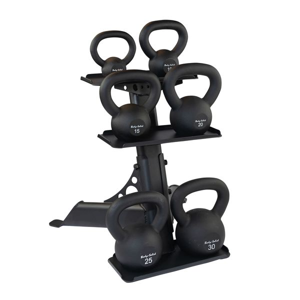 Cast Iron Kettlebell (05-30 lbs Set w/ Rack)