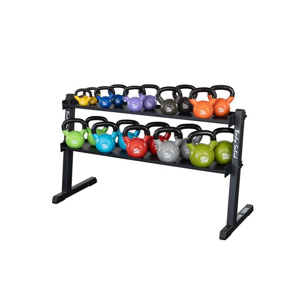 2 Tier Horizontal 60" Kettlebell Rack