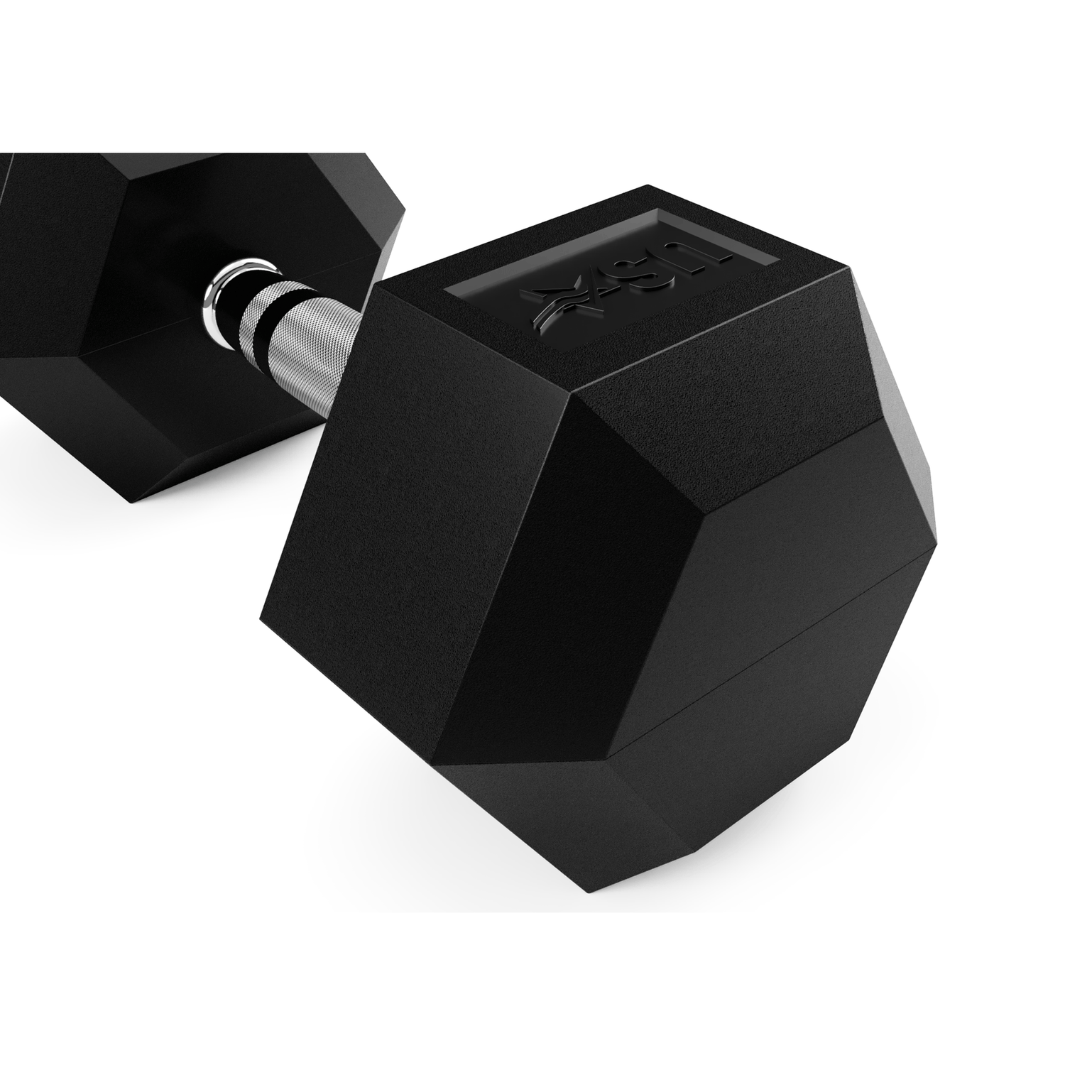 6 Sided Hex Rubber Dumbbell (03-100 lbs Singles)