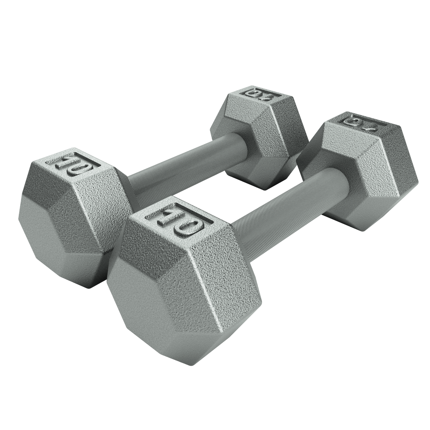 6 Sided Cast Iron Dumbbell (01-100 lbs Singles)