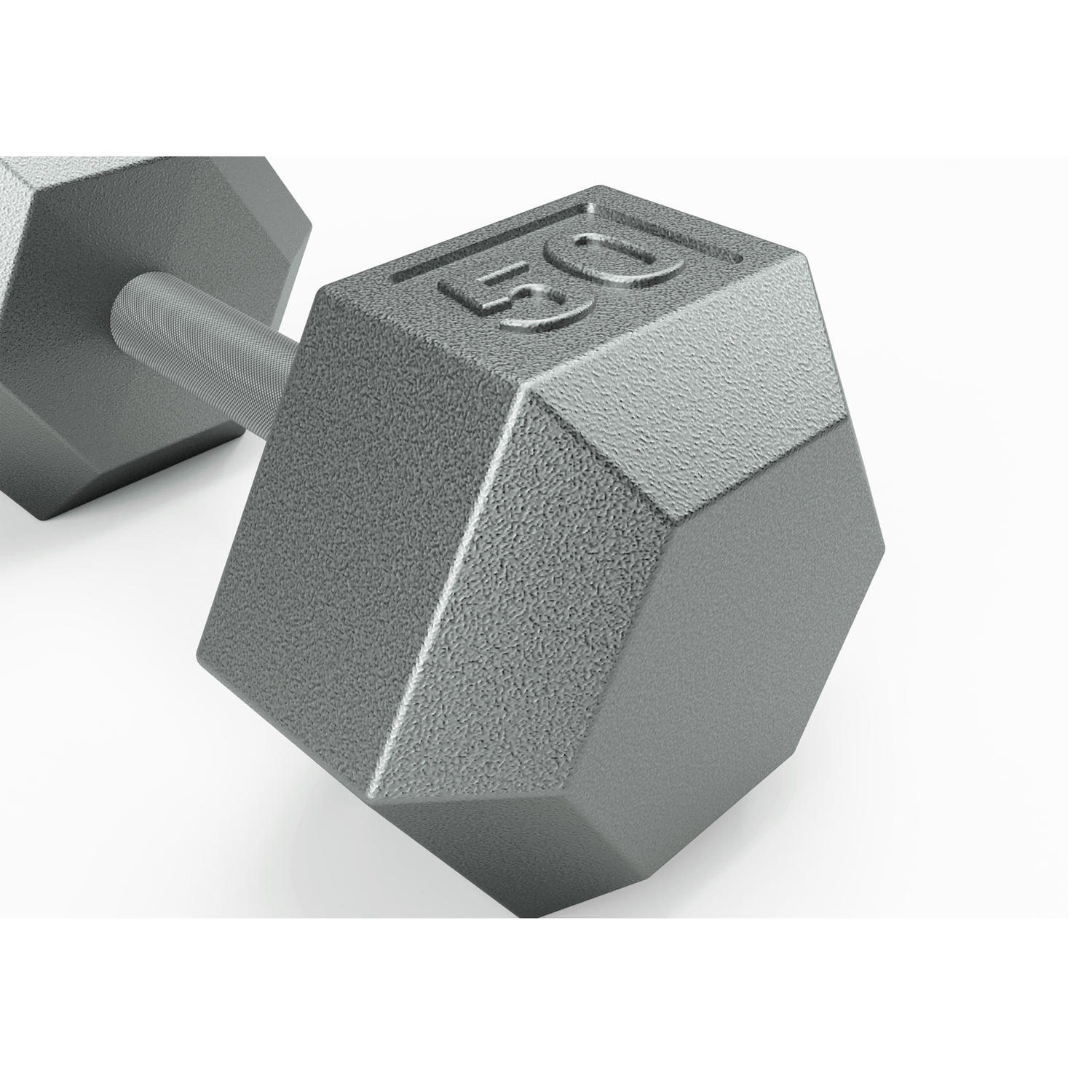 6 Sided Cast Iron Dumbbell (01-100 lbs Singles)