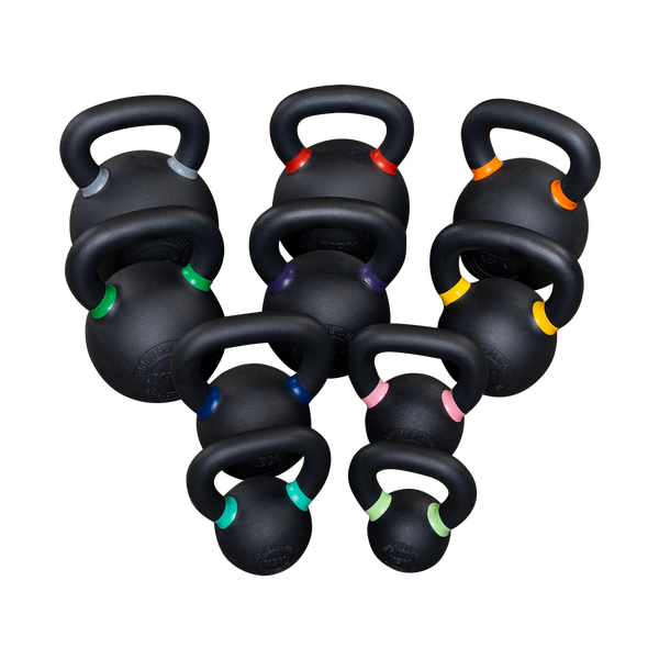 Premium Cast Iron Kettlebell (04-22 Kg Set w/ Rack)