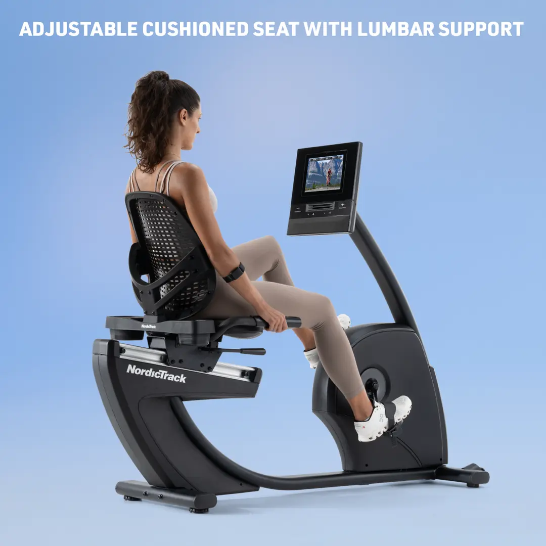 Recumbent Exercise Bike with 10" Touchscreen