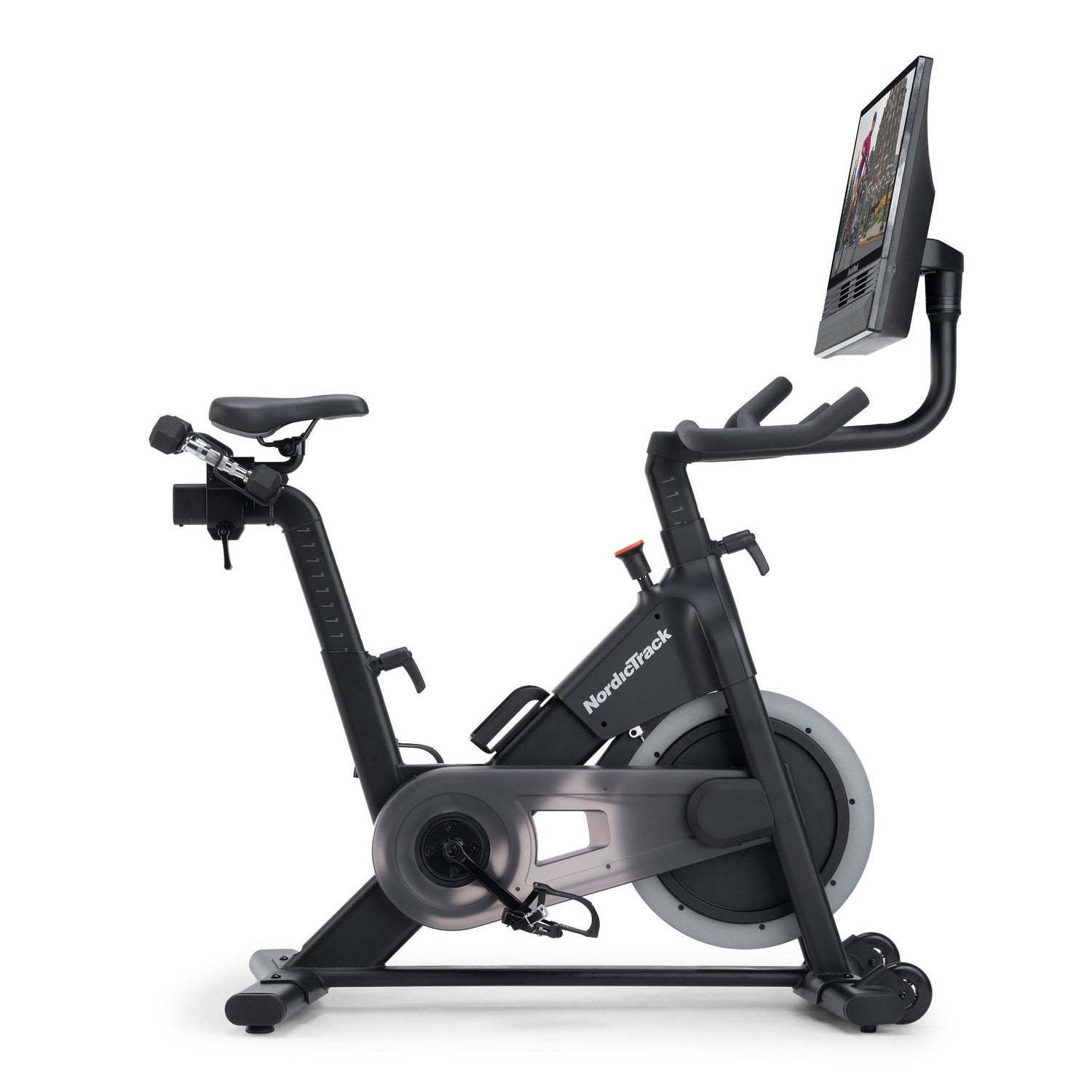 S24 Studio Bike with Pivoting 24" Touchscreen.