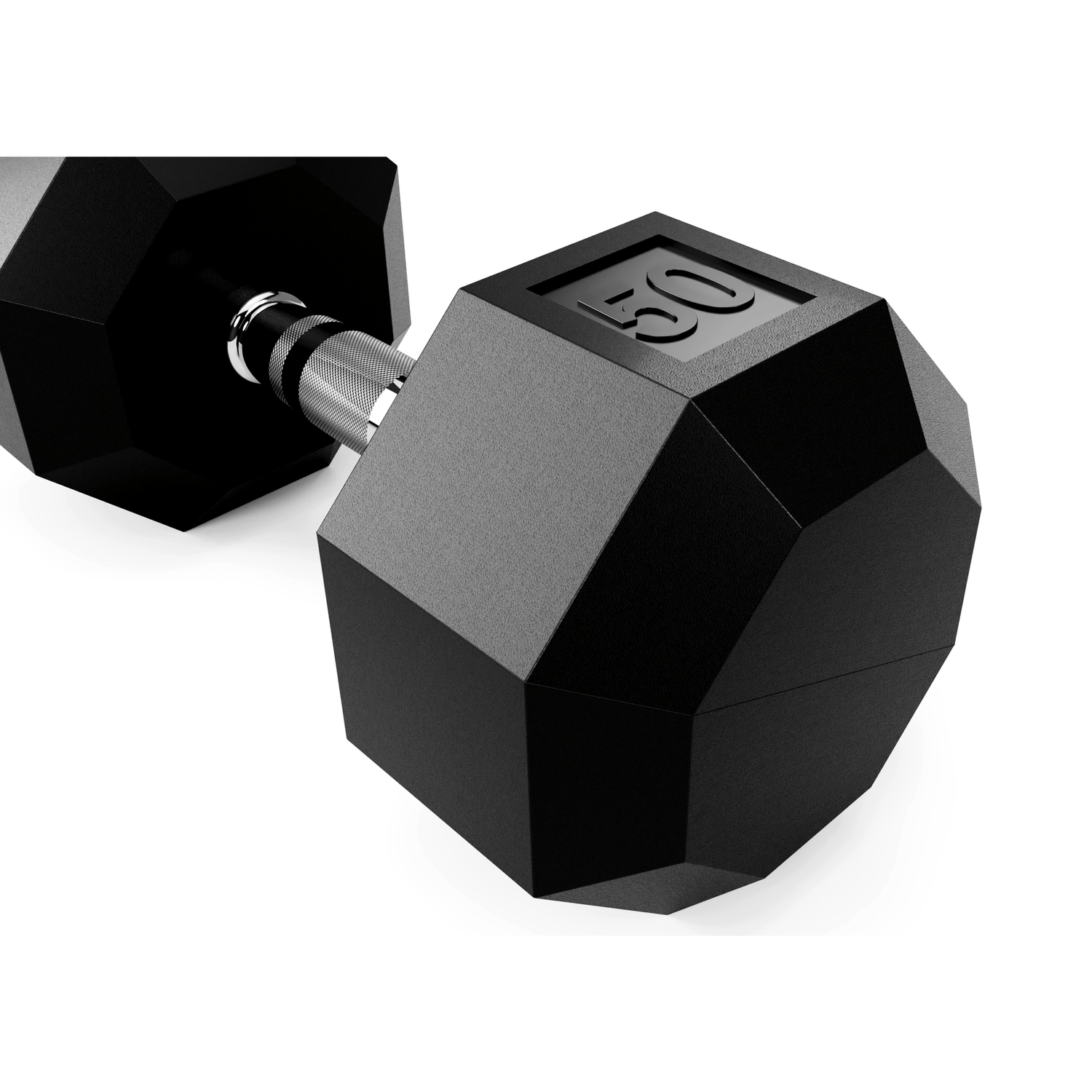 8 Sided Rubber Dumbbell (03-100 lbs Singles)