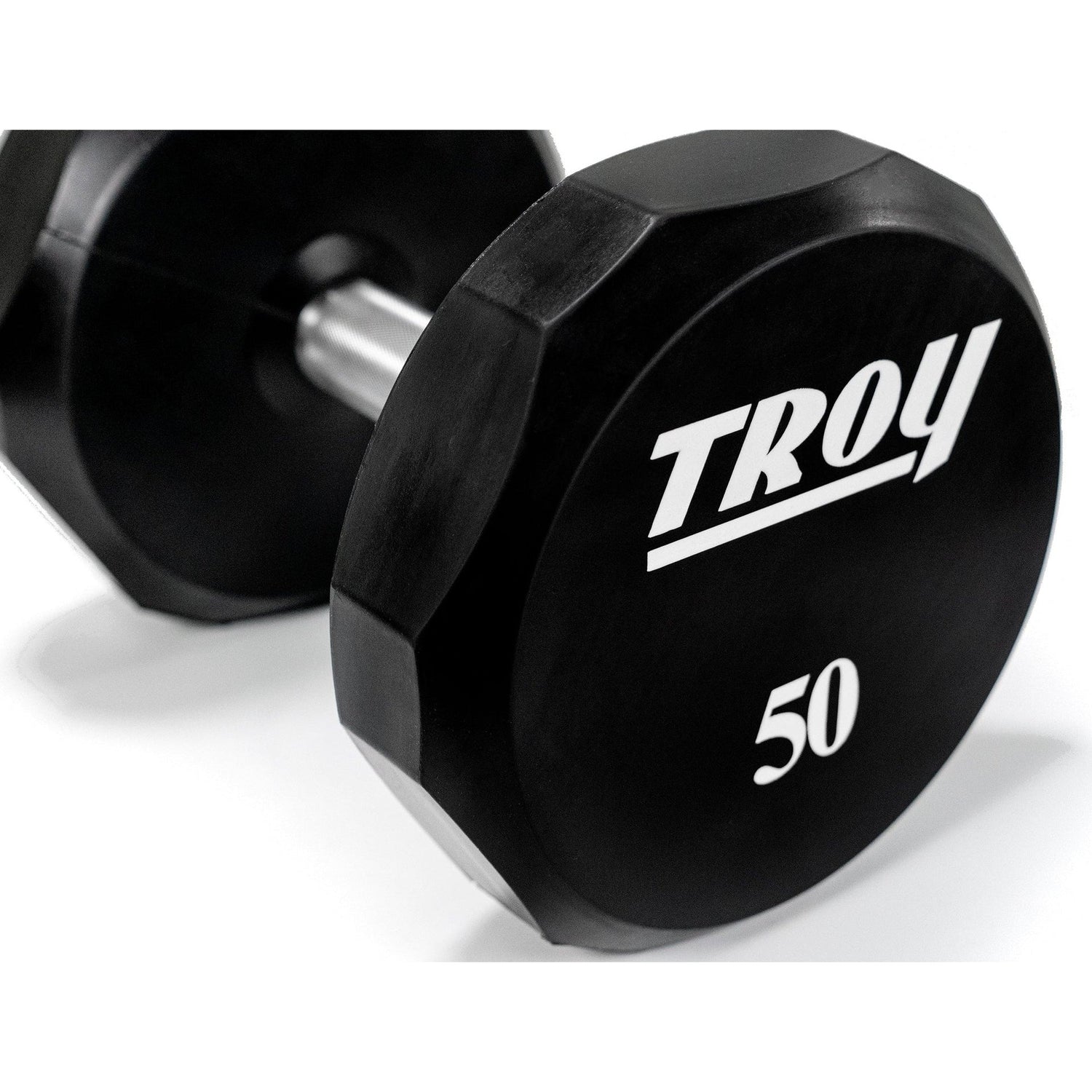 12 Sided Urethane Dumbbell (05-100 lbs Set w/ 2 Rack)