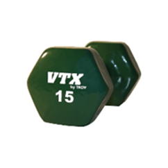 Color Vinyl Dumbbells (01-15 lbs Set w/ Rack)