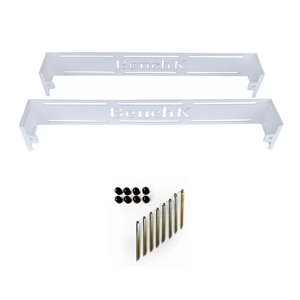 BenchK WHW+S8 White Wall holder for BenchK 2,5,7 series wall bars