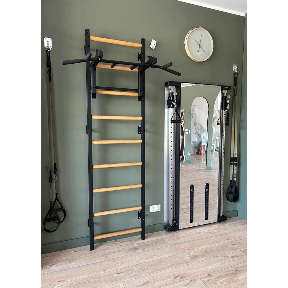 BenchK 731B Black Wallbars for Physical Therapy and Rehabilitation