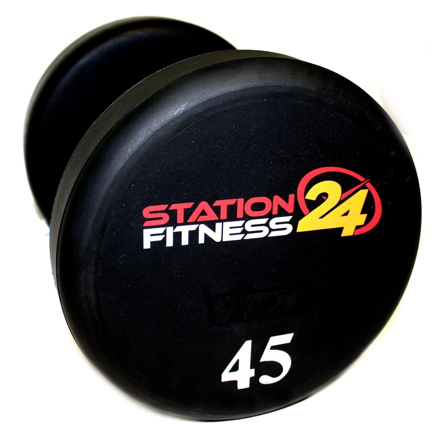 Round Urethane Dumbbell w/ Logo (80-100 lbs Set)